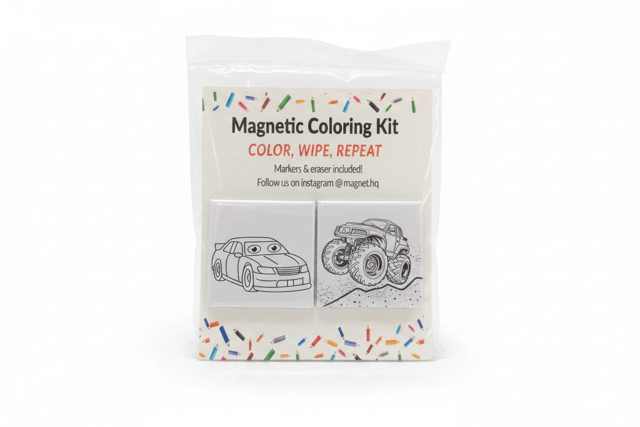 Magnetic Coloring Kit — Color, Wipe, Repeat